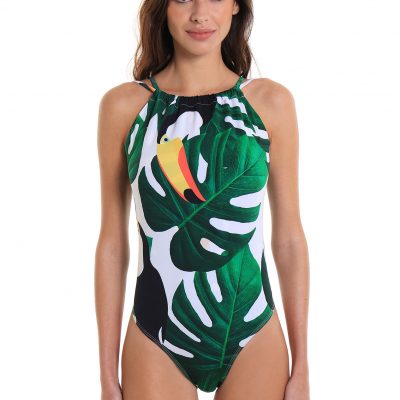 One-Piece Swimsuit Prainha Toucan